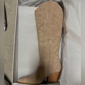 The Post Postie Western Taupe Boots, Size 10